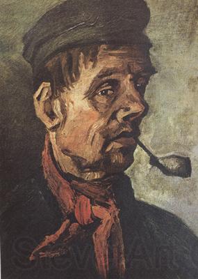 Vincent Van Gogh Head of a Peasant with a Pipe (nn040 Norge oil painting art